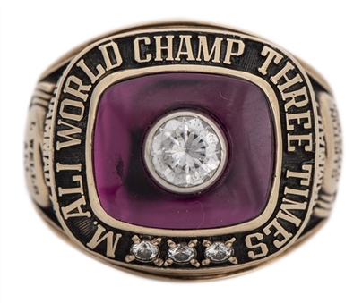 Muhammad Ali 3-Time World Champion Ring Given To Staff Member Lloyd Wells